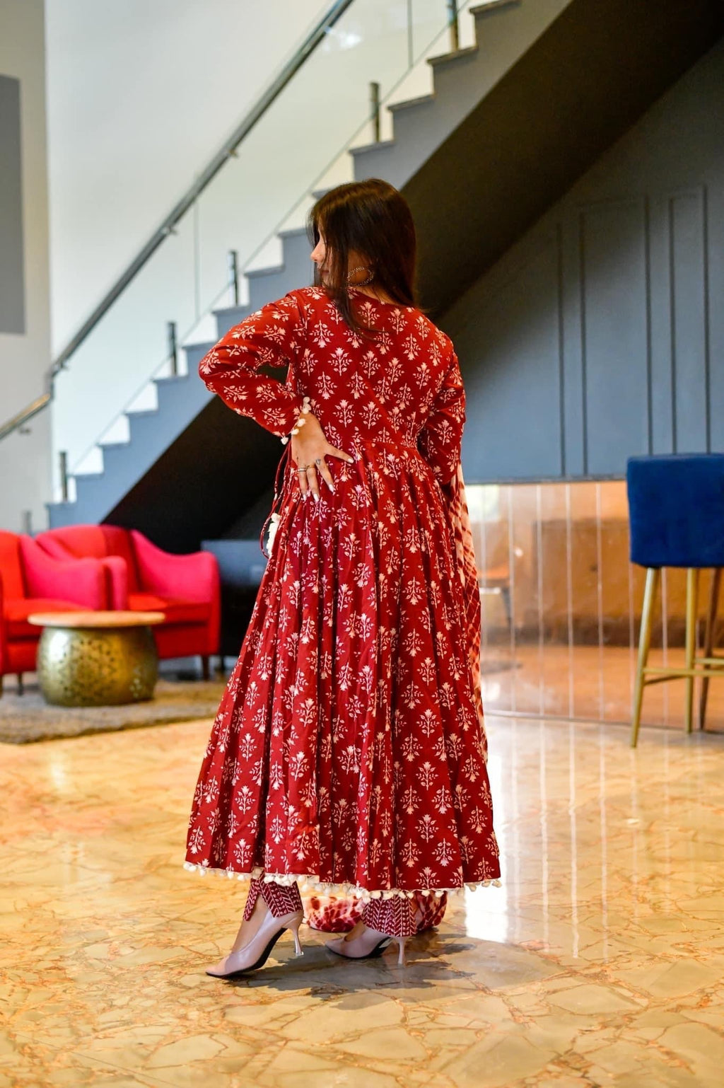 Berry cotton suit set