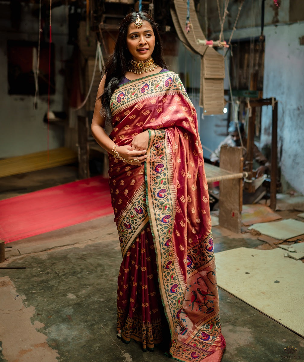 Ashawali Brocade Silk Saree