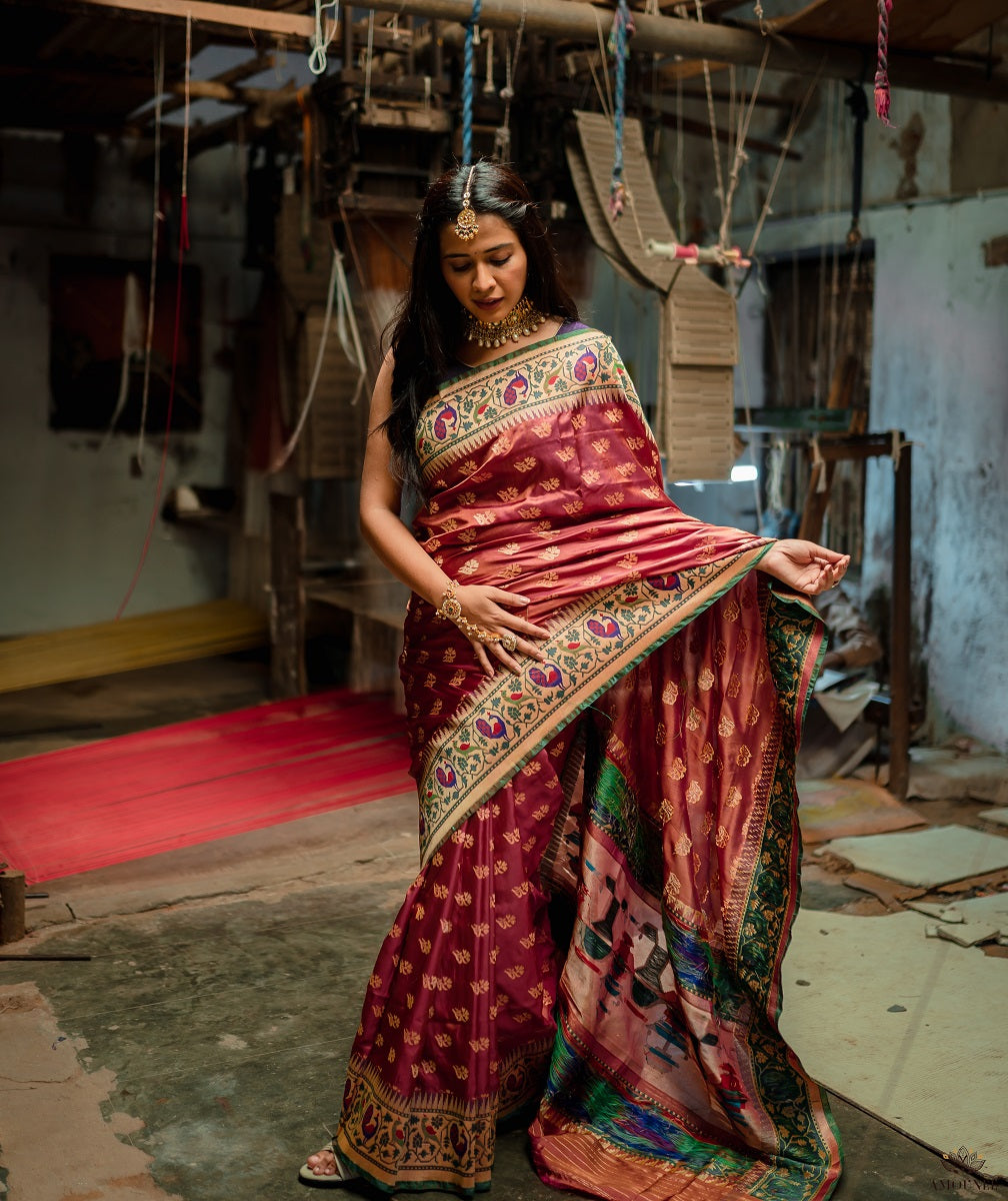 Ashawali Brocade Silk Saree